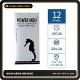 (Che Tên) Bao cao su gân gai kéo dài thời gian Power Men Longer Plus Hỗ Trợ 24/7
