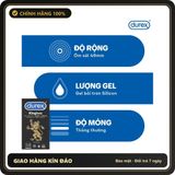 (Che Tên) Bao Cao Su Durex Kingtex Size Nhỏ 49mm - 100% Chính Hãng Hộp Trắng Kín