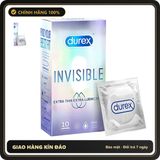 (Che Tên) Combo 3 Hộp Bao Cao Su Durex Invisible Extra Thin (90 cái) - Siêu Mỏng Giao Nhanh Toàn Quốc