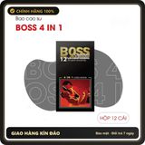 (Che Tên) Bao cao su Boss 4 in 1 Long Shock có gai gân Bảo Mật Tuyệt Đối