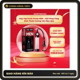 (Che Tên) Máy tập Penis Pump MEN cho nam Hộp Trắng Kín - sạc USB, rung êm không tiếng động, chất liệu an toàn cho da