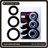 (Che Tên) Set 3 vòng đeo Baile Titan cho nam hỗ trợ kéo dài cuộc yêu Hộp Trắng Kín