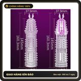 (Che Tên) Bao Cao Su Đôn Dên Trong Suốt Có Gai Và Rung Hộp Trắng Kín