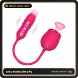 (Che Tên) Trứng Rung Kết Hợp Đầu Bú Hút Hoa Hồng Kích Thích Nhũ Hoa & Điểm G Giao Nhanh Toàn Quốc