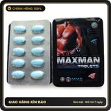 (Che Tên) MaxMan 3800mg – Viên Uống Tăng Cường Sinh Lý Nam Giới Vượt Trội Hỗ Trợ 24/7