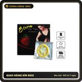 (Che Tên) 10 Cái - Bao Cao Su Storm 7 Bi Kéo Dài Thời Gian Hương Dâu Hỗ Trợ 24/7