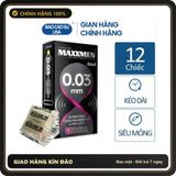 (Che Tên) Hộp 12 Bao Cao Su Siêu Mỏng 0.03 Truyền Nhiệt - Cảm Giác Chân Thực Và Tăng Thời Gian Quan Hệ Giao Nhanh Toàn Quốc