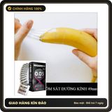 (Che Tên) Hộp 12 Bao Cao Su Siêu Mỏng 0.03 Truyền Nhiệt - Cảm Giác Chân Thực Và Tăng Thời Gian Quan Hệ Giao Nhanh Toàn Quốc