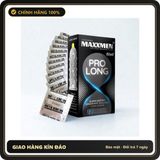 (Che Tên) Bao Cao Su MaxxMen ProLong Hộp 12 Chiếc – Truyền Nhiệt Tuyệt Vời, Cảm Giác Chân Thực, Kéo Dài Cuộc Yêu Hỗ Trợ 24/7