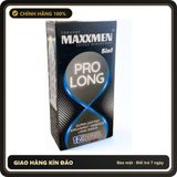 (Che Tên) Bao Cao Su MaxxMen ProLong Hộp 12 Chiếc – Truyền Nhiệt Tuyệt Vời, Cảm Giác Chân Thực, Kéo Dài Cuộc Yêu Hỗ Trợ 24/7