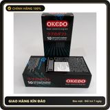 (Che Tên) Hộp 10 Chiếc Bao Cao Su Okedo Super Dotted & Long Last – Kéo Dài Thời Gian Chính Hãng Hộp Trắng Kín