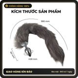 (Che Tên) Đuôi Cáo Inox Lông Mềm Cao Cấp – Cảm Giác Mới Lạ, Thêm Gia Vị Đam Mê Giao Nhanh Toàn Quốc