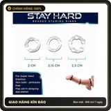 (Che Tên) Bộ 3 Vòng Silicon Bi Mềm Stay Hard – Tăng Tự Tin, Thăng Hoa Mỗi Cuộc Yêu - Hàng Mới Về