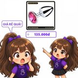 (Che Tên) Đuôi Pha Lê Inox Hồng Lấp Lánh – Món Phụ Kiện Cosplay Siêu Đẳng Cấp Hỗ Trợ 24/7