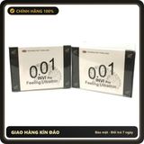 (Che Tên) Cao Su Feeling Ultrathin 001 Hộp 10 Chiếc - Siêu Mỏng Trần Trụi, Hương Vanilla Ngọt Ngào Hỗ Trợ 24/7
