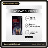 (Che Tên) Bao Cao Su SUSU 4in1 Hộp 12 Chiếc - Siêu Mỏng, Gai Nhẹ Kích Thích, Kéo Dài Thời Gian Quan Hệ Chuẩn Auth
