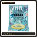 (Che Tên) Bao Cao Su HA Ultra Thin Màu Xanh Hộp 100 Chiếc - Siêu Mỏng, Siêu Nhiều Gel, Cực Kỳ Tiết Kiệm Bảo Mật Tuyệt Đối