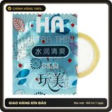 (Che Tên) Bao Cao Su HA Ultra Thin Màu Xanh Hộp 100 Chiếc - Siêu Mỏng, Siêu Nhiều Gel, Cực Kỳ Tiết Kiệm Bảo Mật Tuyệt Đối