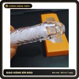 (Che Tên) Bao Cao Su Đôn Dên Gân Trơn Silicon – Thiết Kế Tĩnh Mạch Chân Thực, Tăng Kích Thước & Hỗ Trợ Kéo Dài Thời Gian (Hộp 1 Cái) Hộp Trắng Kín