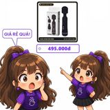 (Che Tên) Máy Massage Điểm G Power Wand 12 Chế Độ – Trục Lò Xo Bẻ Cong Linh Hoạt, Silicone Y Tế Cao Cấp (Tặng Kèm 2 Đầu Phụ) Giao Nhanh Toàn Quốc