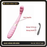 (Che Tên) Máy Massage Xung Động Kép Vannessa – 10 Chế Độ Rung Đa Tần, Silicon Y Tế Cao Cấp, Chống Nước Tuyệt Đối (Dài 20cm) Cao Cấp Bảo Đảm