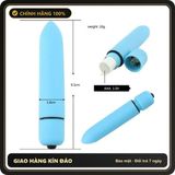 (Che Tên) Máy Massage Thâm Quầng Mắt Mini Bullet Massager Cao Cấp Hình Viên Đạn Đa Tần Số (Dùng Pin AAA) Hộp Trắng Kín