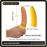 (Che Tên) Dương vật giả hình quả chuối Moylan Banana 10 chế độ rung kiểu dáng cong khiêu khích [đổi tên khi giao] Hộp Trắng Kín