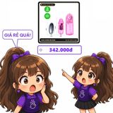 (Che Tên) Trứng rung tình yêu 2 đầu Anime inox nhựa hình dương vật siêu kích thích nữ giới [đổi tên khi giao] - Hàng Mới Về