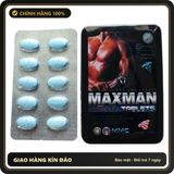 (Che Tên) Hộp 10 viên Maxman chống xuất tinh sớm ở nam giới hiệu quả [đổi tên khi giao] Bảo Mật Tuyệt Đối