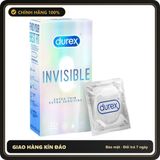 (Che Tên) Bao cao su siêu mỏng Durex Invisible cao cấp [đổi tên khi giao] Hộp Trắng Kín