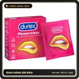 (Che Tên) Bao cao su gai Durex Pleasuremax nhám li ti tăng khoái cảm size lớn 56mm [đổi tên khi giao] Cao Cấp Bảo Đảm