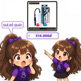 (Che Tên) Máy Tập To DV Cho Nam Giới Baile Penis Pump Bơm Tay Hộp Trắng Kín