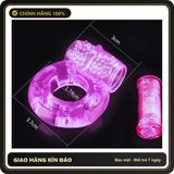 (Che Tên) Vòng rung tình yêu tặng 1 BCS siêu gai lớn, nhẫn dương vật silicon Hộp Trắng Kín