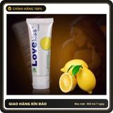 (Che Tên) Gel Gốc Nước Hương Chanh Love Kiss 100ml Chính Hãng, Gel Trái Cây Hộp Trắng Kín