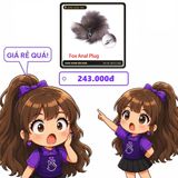 (Che Tên) Đuôi Cáo Hóa Trang Fox Anal Plug, Cosplay Cửu Vĩ Hồ Đát Kỷ Siêu Kích Thích Hỗ Trợ 24/7