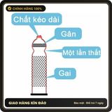 (Che Tên) Bao Cao Su Innova Đen Hộp 12 Cái Gân Gai Kéo Dài Thời Gian 4 in 1 Chuẩn Auth