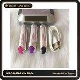 (Che Tên) Dụng Cụ Chăm Sóc Mí Mắt Nữ Inox 10 Chế Độ Rung - Thiết Kế Nhỏ Gọn, Chất Liệu Chống Thấm, Dùng Sạc cao cấp Hộp Trắng Kín