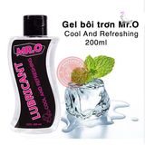 Gel bôi trơn Mr.O Cool And Refreshing 200ml siêu mát lạnh chính hãng - gốc nước không dính rít, dung tích 200ml, dịu nhẹ an toàn - giao hàng che tên kín đáo