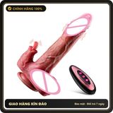 Dương Vật Giả rung nhấp chuyển động đẩy tới và lui Sưởi Ấm Điều Khiển chính hãng - sạc USB, điều khiển từ xa, đế hít tường - giao hàng che tên kín đáo