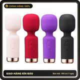 (Che Tên) Máy Rung Massage Silicone Mini Cao Cấp – Sạc Từ Tính USB, Kháng Nước IPX6, Tần Số Rung Mạnh Mẽ (Hộp 1 Gậy + Cáp Sạc) - Hàng Mới Về