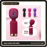 (Che Tên) Máy Rung Massage Silicone Mini Cao Cấp – Sạc Từ Tính USB, Kháng Nước IPX6, Tần Số Rung Mạnh Mẽ (Hộp 1 Gậy + Cáp Sạc) - Hàng Mới Về