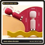 (Che Tên) Máy Rung Massage Silicone Mini Cao Cấp – Sạc Từ Tính USB, Kháng Nước IPX6, Tần Số Rung Mạnh Mẽ (Hộp 1 Gậy + Cáp Sạc) - Hàng Mới Về