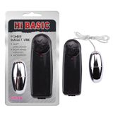 Trứng Rung Chisa Hi-Basic Power Bullet Vibe 1 Đầu chính hãng - chất liệu an toàn cho da, dễ vệ sinh, êm ái khi dùng - giao hàng che tên kín đáo