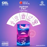 Gel Bôi Trơn Joydrops Massage 2in1 | Combo 3 Gói chính hãng - dịu nhẹ an toàn cho da, dễ rửa sạch, dùng được cho mọi loại da - giao hàng che tên kín đáo