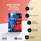 Bao Cao Su Kéo Dài Thời Gian Maxxmen Day & Night chính hãng - siêu mỏng 0.02mm, siêu mỏng, hỗ trợ kéo dài - giao hàng che tên kín đáo
