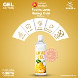 Gel Bôi Trơn Feelex Love Hương Xoài chính hãng - gốc nước không dính rít, dịu nhẹ an toàn cho da, dễ rửa sạch - giao hàng che tên kín đáo