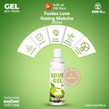 Gel Bôi Trơn Feelex Love Hương Matcha chính hãng - gốc nước không dính rít, dịu nhẹ an toàn cho da, dễ rửa sạch - giao hàng che tên kín đáo