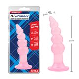 Phích Cắm Hậu Môn Hi-Rubber Bumpy Butt Plug Màu Hồng chính hãng - chất liệu an toàn cho da, dễ vệ sinh, êm ái khi dùng - giao hàng che tên kín đáo