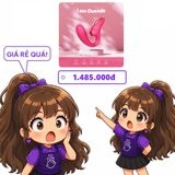 Máy Rung Hút Kích Thích Âm Vật Kissen Duende chính hãng - 10 chế độ rung, sạc USB, silicone mềm - giao hàng che tên kín đáo