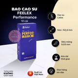 Bao Cao Su Kéo Dài Thời Gian Feelex Performance chính hãng - siêu mỏng 0.03mm, siêu mỏng, hỗ trợ kéo dài - giao hàng che tên kín đáo